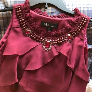 S.L. Fashions Ruffled Dress NWT